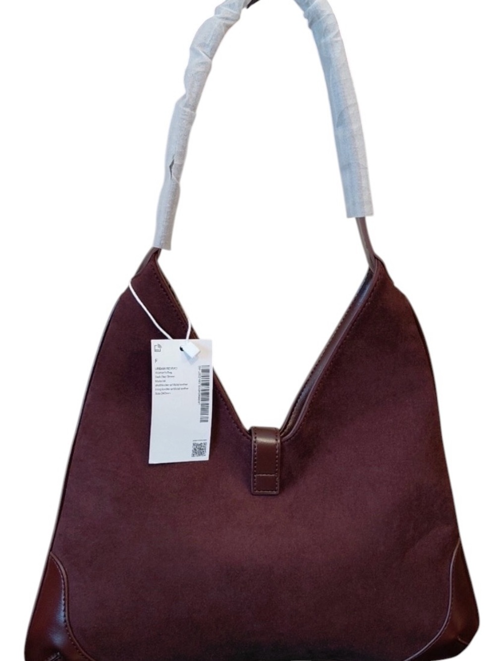 Urban Revivo Faux Suede Hobo bag NWT - Picture 3 of 7